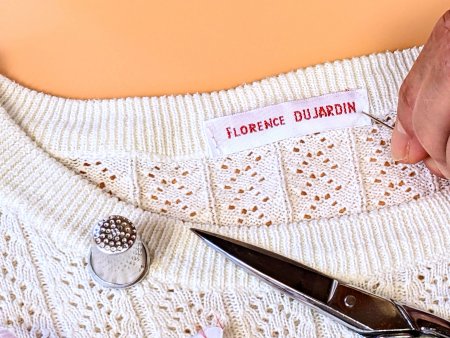 abc-marquage.com - Etiquettes en tissu Standards, 100 % COTON, à coudre