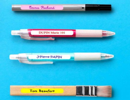 Mini Autocollants personnalisés pour identifier les crayons, les