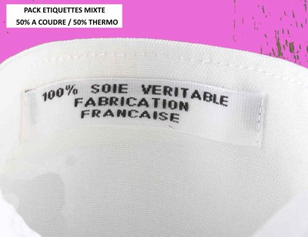 Etiquette tissée à coudre - ABC MARQUAGE